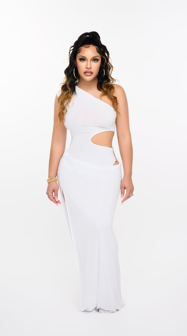 Malibu Cut Out Maxi -Ivory