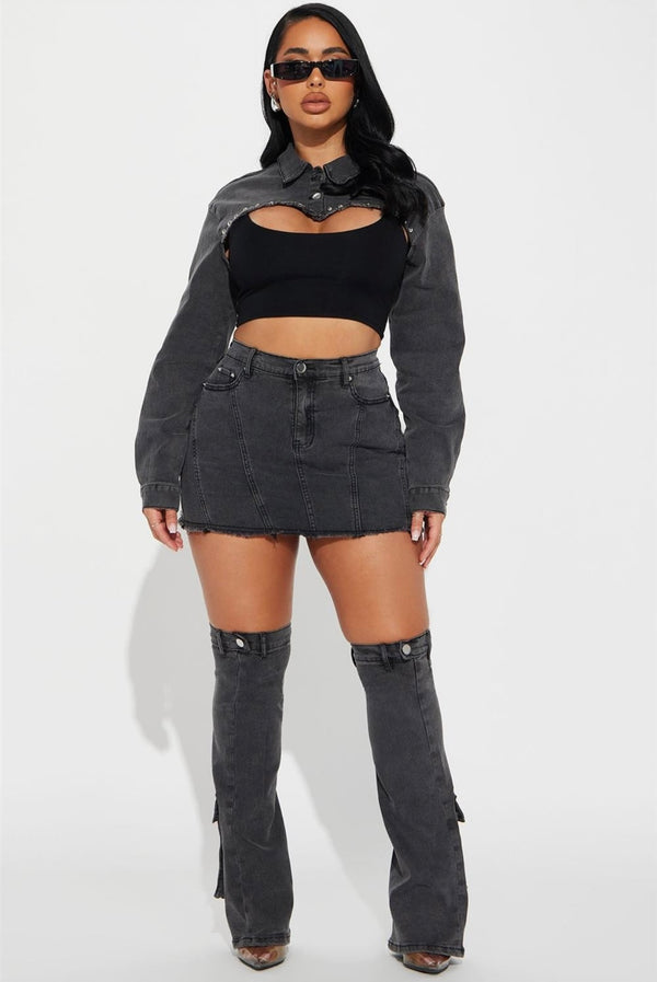 “Black Wash Denim” Set